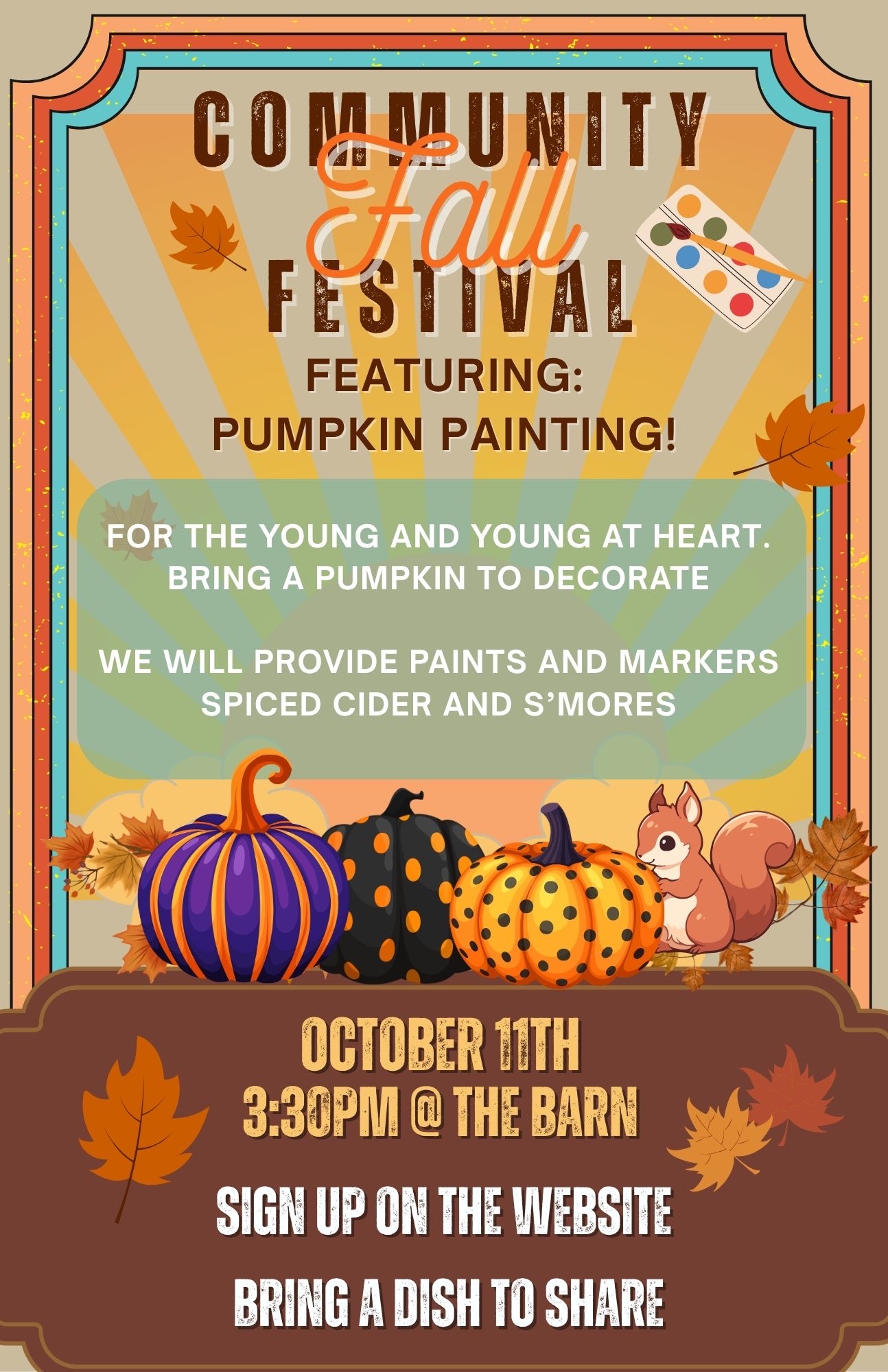 Community Fall Festival Flyer
